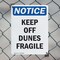 Signmission Keep Off Dunes Fragile, 10 in W x Rectangle, Plastic OS-2PACK-NS-P-1014-V-13819 - alternate 6